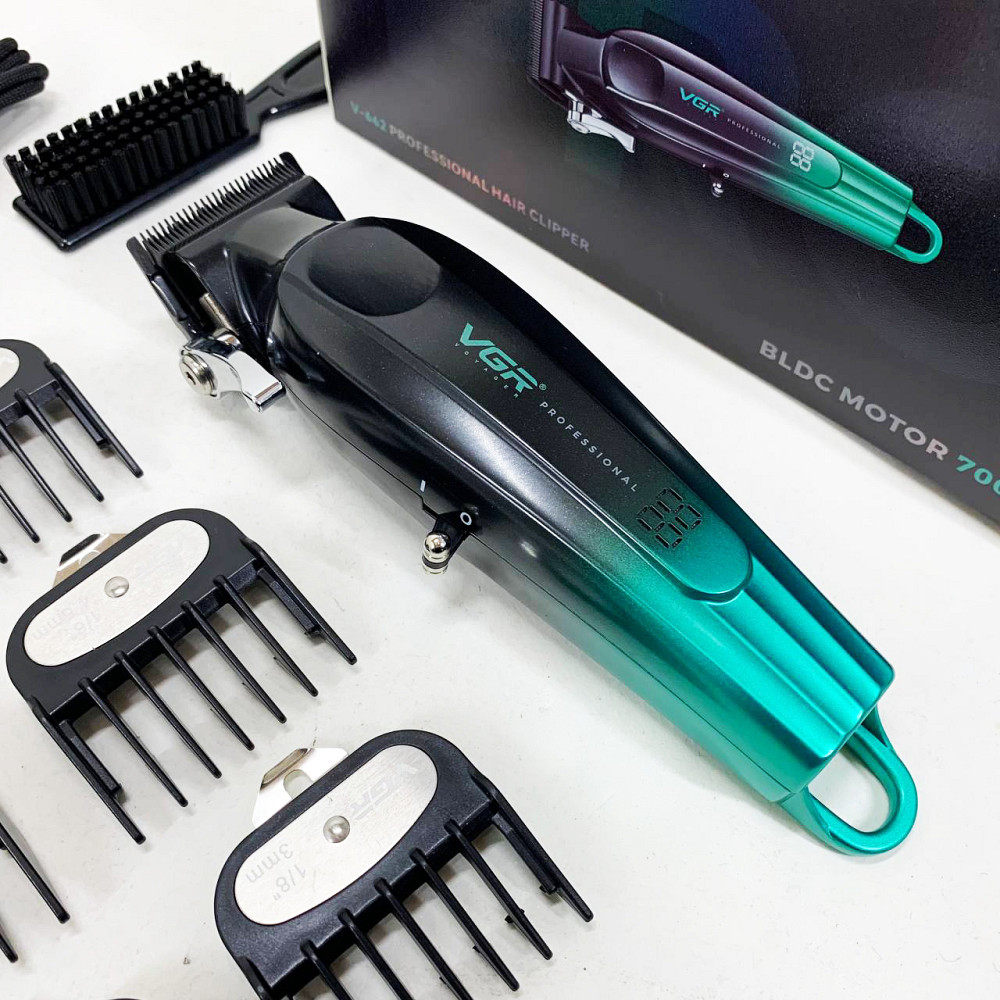 Машинка-тример 3 в 1 для стрижки волосся VGR V-662, Тример для стрижки акумуляторний професійний DF-32 Івано-Франківськ - фото 4