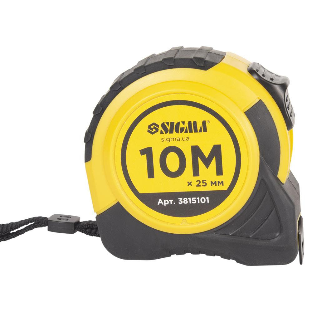 Рулетка Shiftlock 10 м×25 мм SIGMA (3815101) Київ - фото 3
