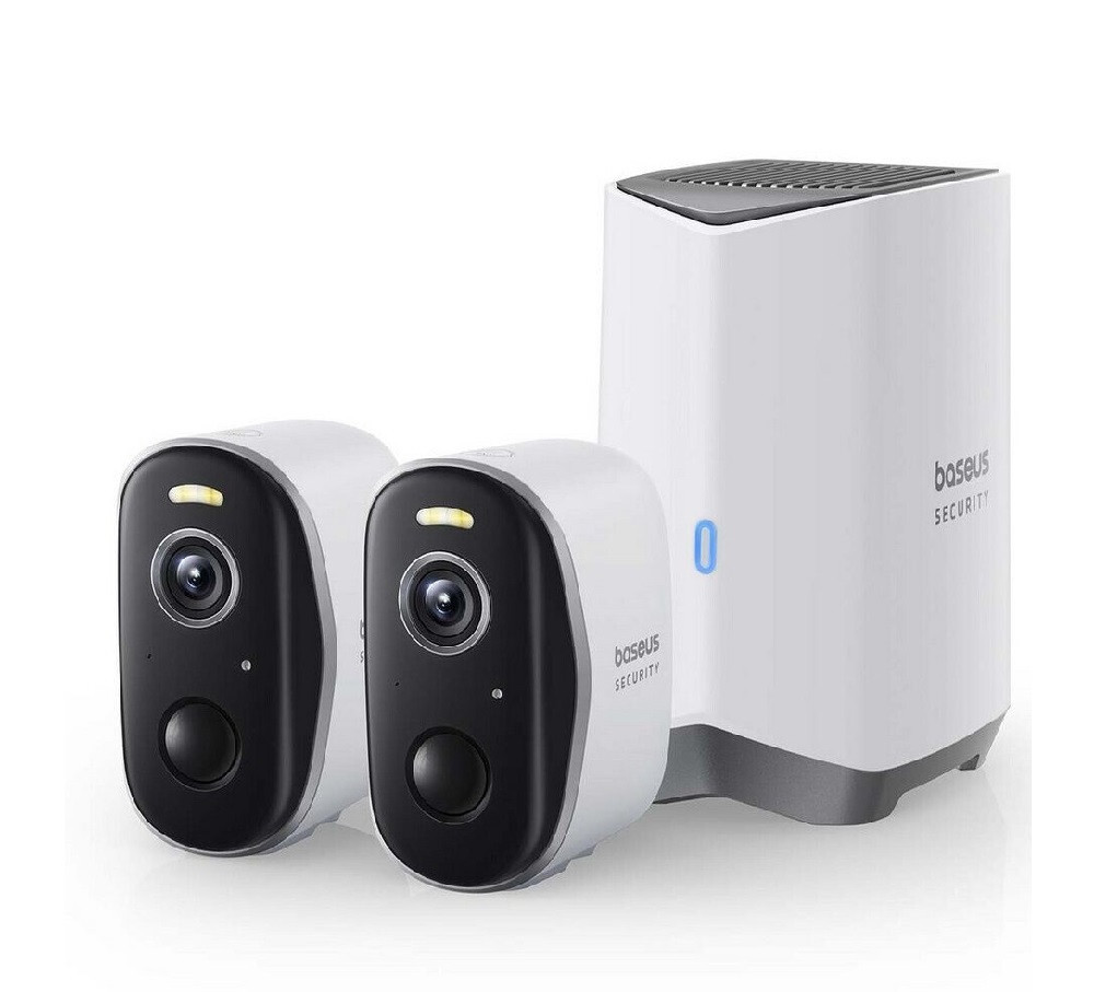 IP-камера відеоспостереження Baseus Security N1 Plus Outdoor Camera 2K 2-Cam Kit White EU Киев - изображение 1