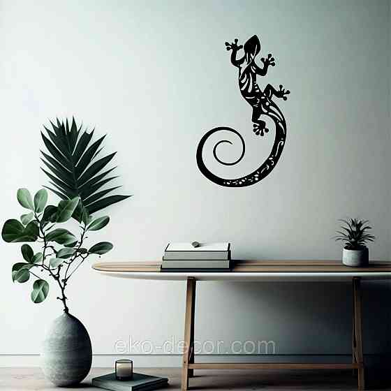 Декоративне настінне 3D Панно «Ящірка» Декор на стіну з об'ємом Київ