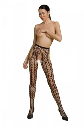 Еротичні колготки-бодістокінг Passion ECO S007 black Львів