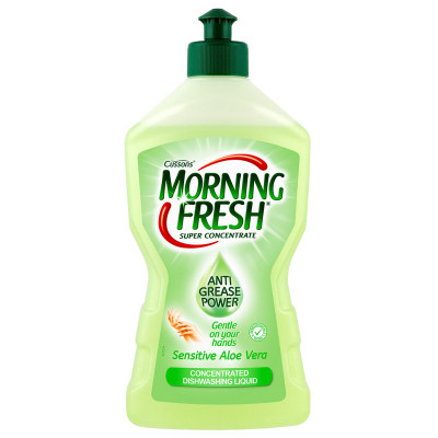 Средство для ручного мытья посуды Morning Fresh Sensitive Aloe Vera 450 мл (5900998022983) Винница - изображение 1