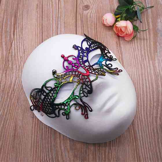 Ажурна маска на очі на зав`язках one size мультиколор Київ