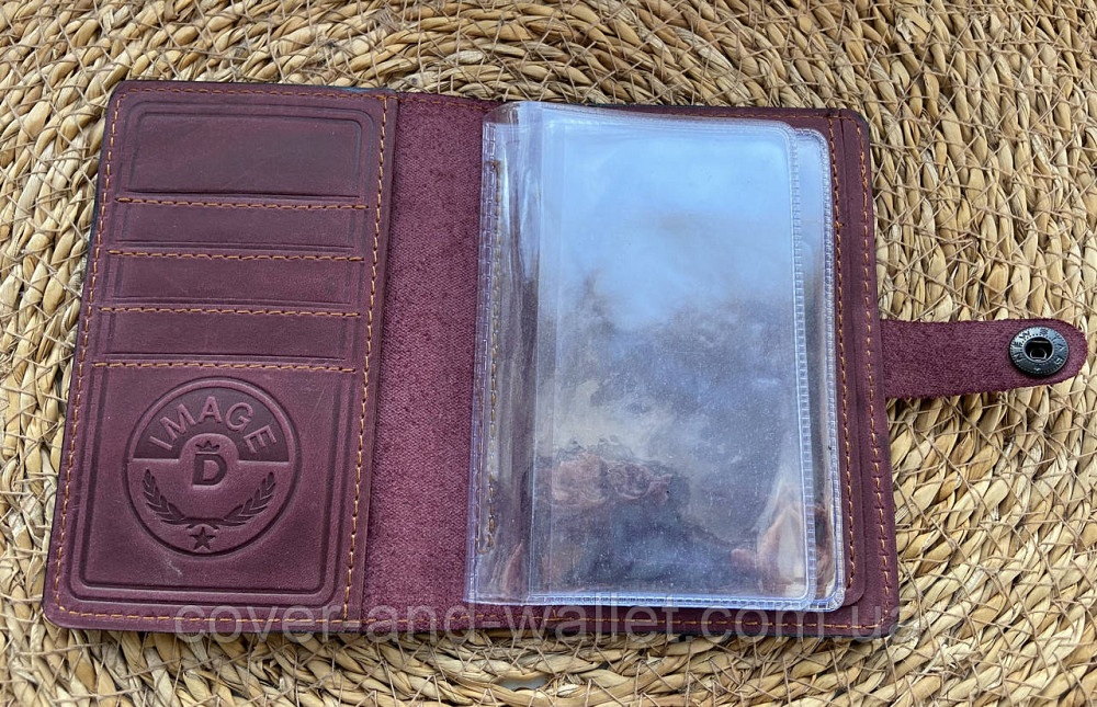 Шкіряна обкладинка для автомобільних документів Міністерство внутрішніх справ (МВС) Київ - фото 2