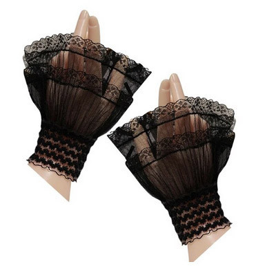 Манжети жіночі чорні ажурні Київ - фото 2