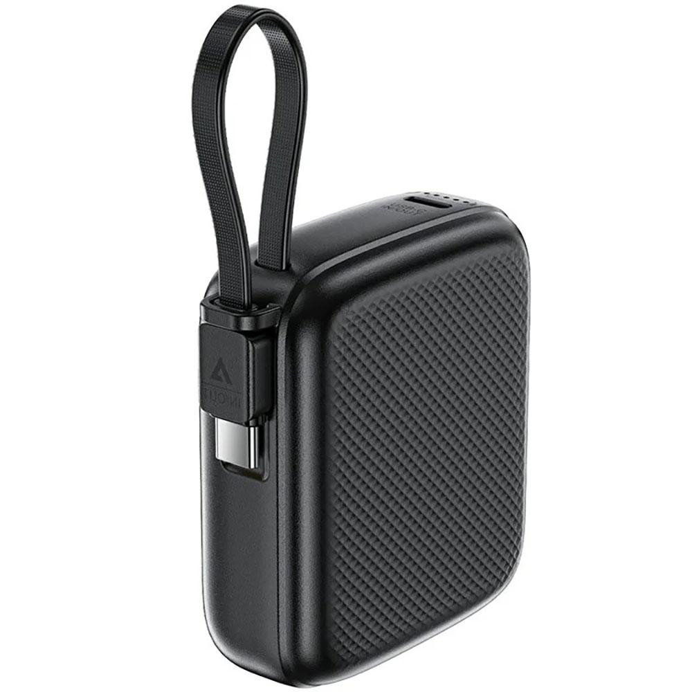 Павербанк 10000 mAh ACEFAST M15-10000 PD20W быстрая зарядка кабель в комплекте черный power bank повербанк Одесса - изображение 1