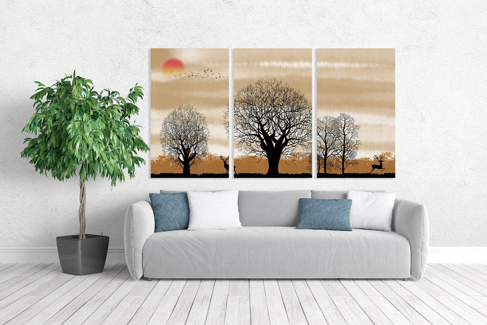 Модульная картина в гостиную / спальню   Природа    ART-165_3A 70х130 см Киев - изображение 2