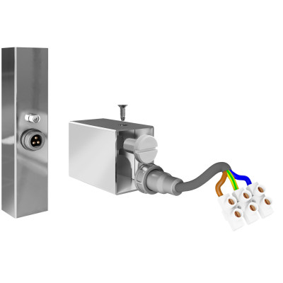 Сушарка для рушників MARIO Комплект прихованого підключення під профільний стояк (3.0.1000.0.P) Вінниця - фото 1