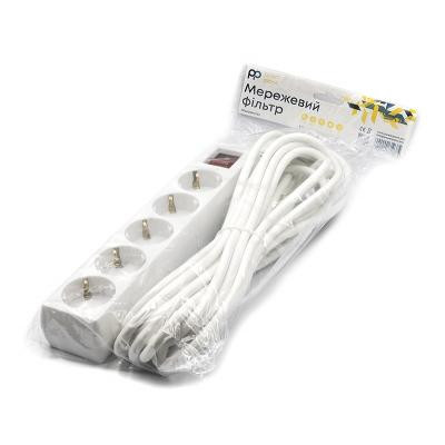 Мережевий фільтр живлення PowerPlant 7 м, 5 розеток, 3x1мм2 (PPSA08M70S5) Вінниця - фото 4