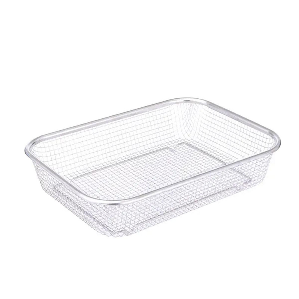 Zhongjing Сито-кошик для миття овочів та фруктів 29.5х21х6 см друшляк з нержавіючої сталі HP-19 Коломия - фото 5