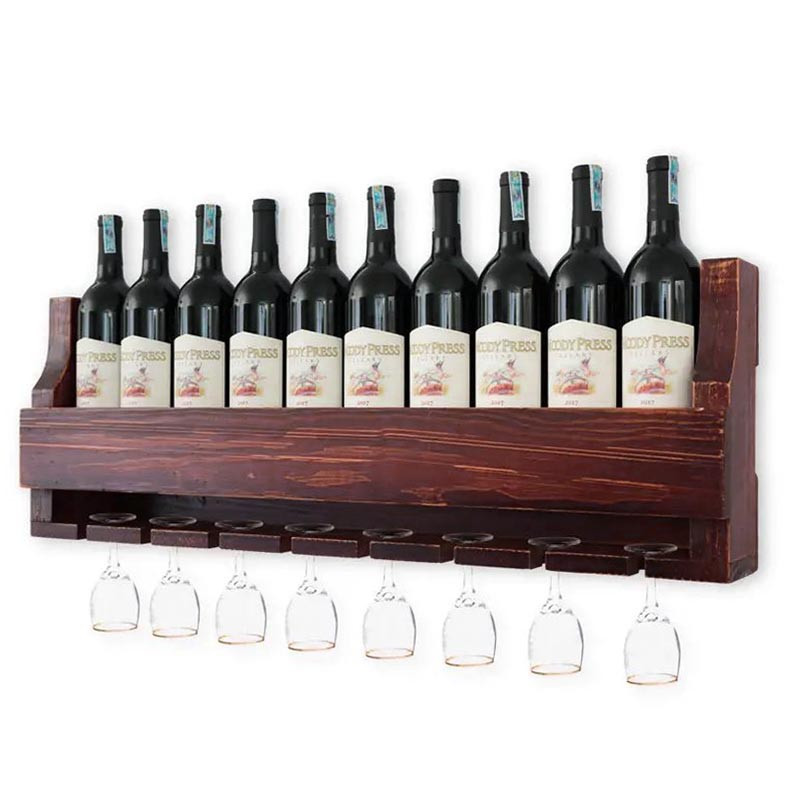 Настенная винная полка 