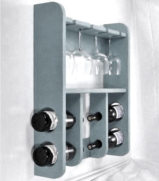 Настенная винная полка 