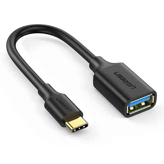 Type-C OTG кабель-адаптер Ugreen US203 30701 (Чорний, 15см) Николаев