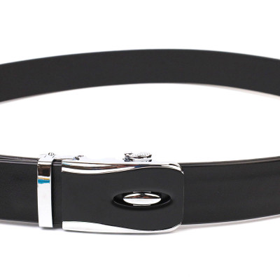 Ремень Vintage С пряжкой автомат из натуральной кожи Черный (21465) Винница - изображение 6