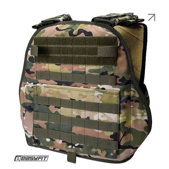 Плитоноска Pantsyr-2 (тактичний військовий жилет, бронежилет MOLLE) Multicam Original (Classic) Коломия