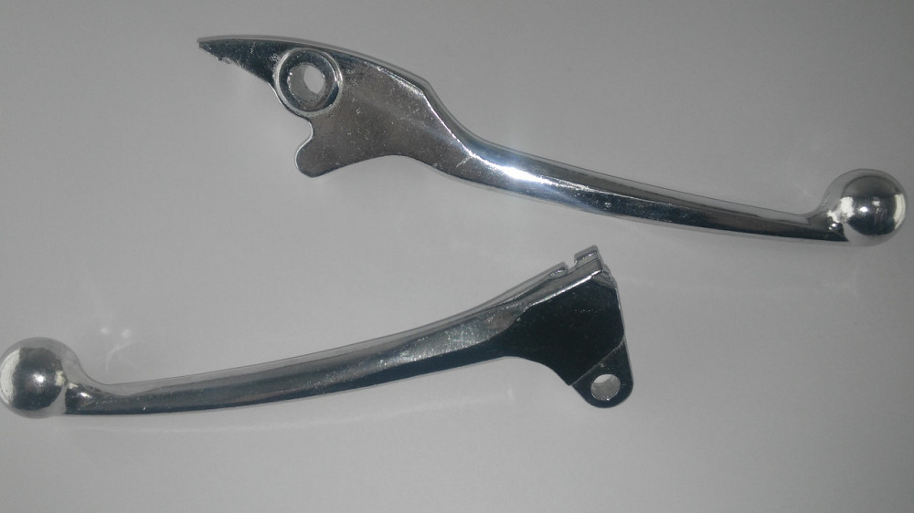 Важелі керма Хонда LEAD (голі) (диск/барабан, хром) Мукачево - фото 1