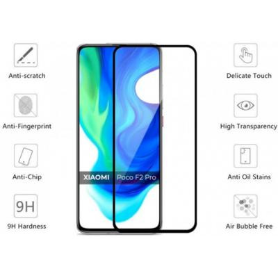 Стекло защитное Drobak Poco F2 Pro Full Cover Full Glue (Black) (222222) (222222) Винница - изображение 2
