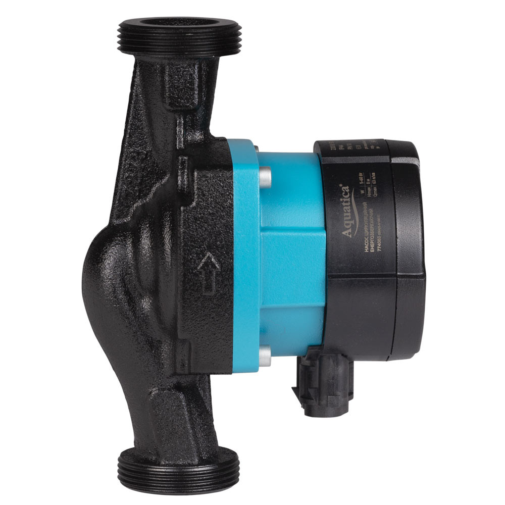 Aquatica Насос циркуляционный энергосберегающий 5-60Вт Hmax 8м Qmax 63л/мин Ø1½" 180мм + гайки Коломия - фото 6