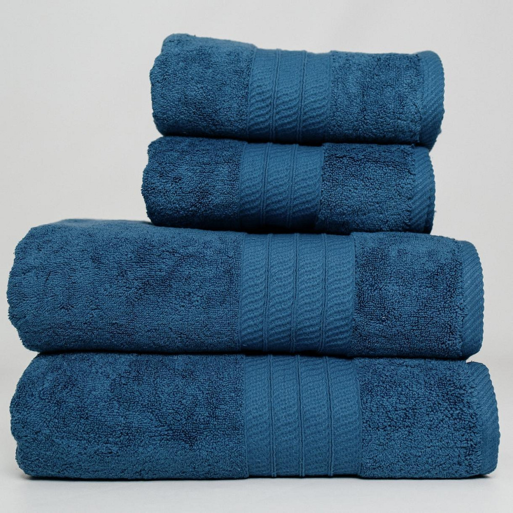 Набір Махрових рушників, Махра,Синій,50/90 та 70/140 Київ - фото 1