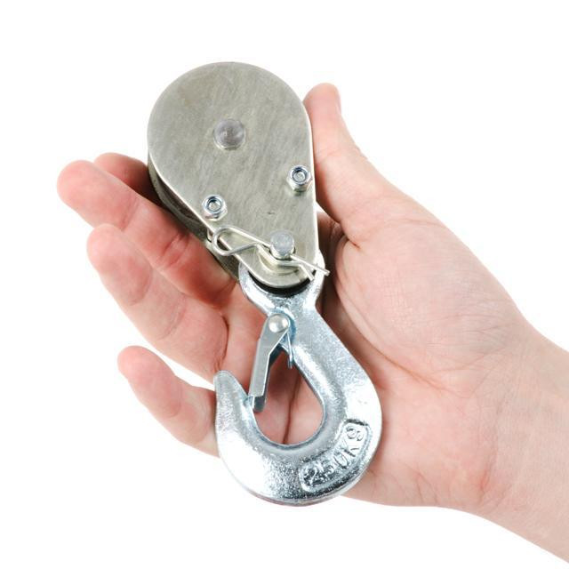 Лебедка электрическая, 230 В, 0,5 кВт, 125/250 кг, трос: 3,0 мм × 12 м INTERTOOL GT1481 Киев - изображение 7