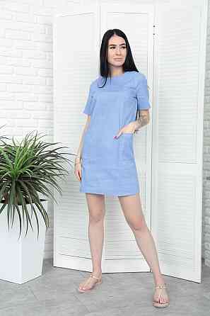 Літня сукня з кишенями "Tiffany" оптом Блакитний, 42-44 Київ