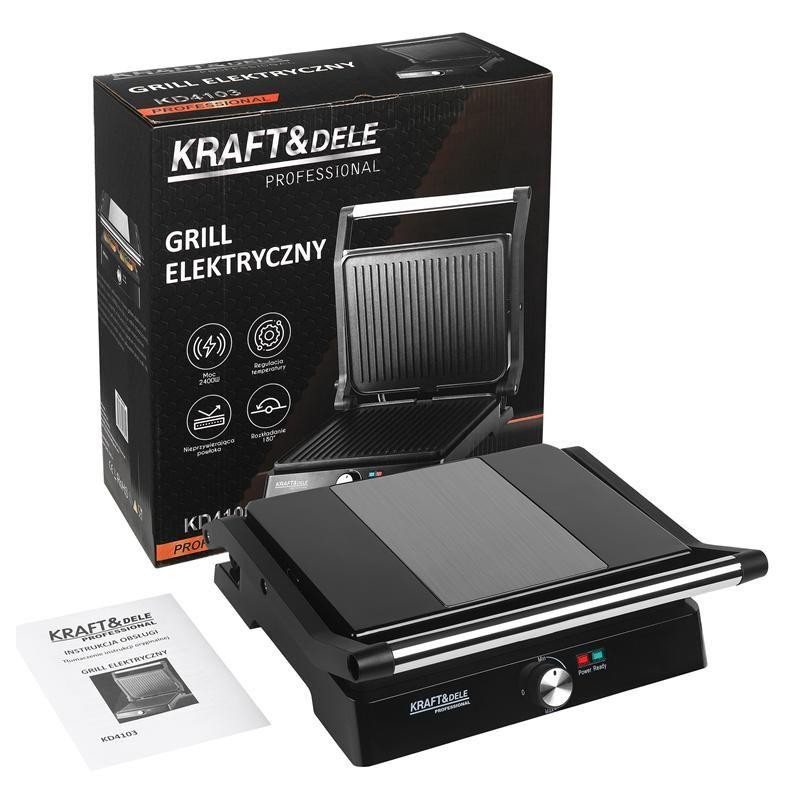 Електрогриль потужністю 2400 Вт Kraft & Dele KD4103 Київ - фото 6