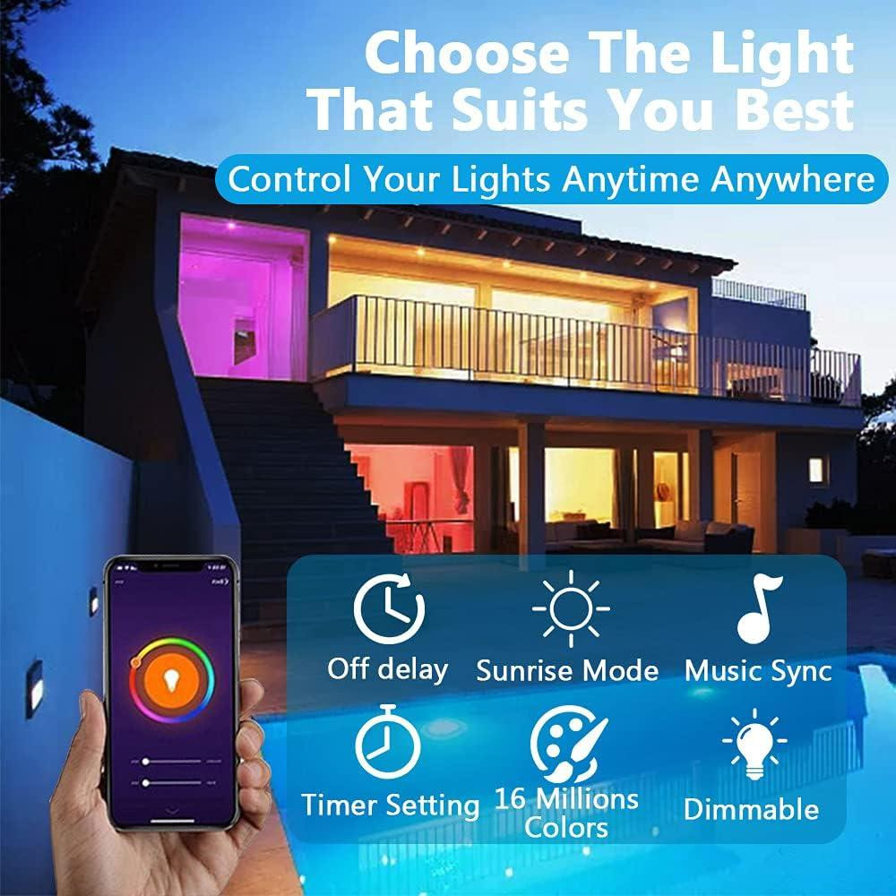 Умные лампы Plartree E27 WiFi 10Вт, Alexa/Google Home, 2 шт, RGB+тёплый свет, 2700-6500K Киев - изображение 6