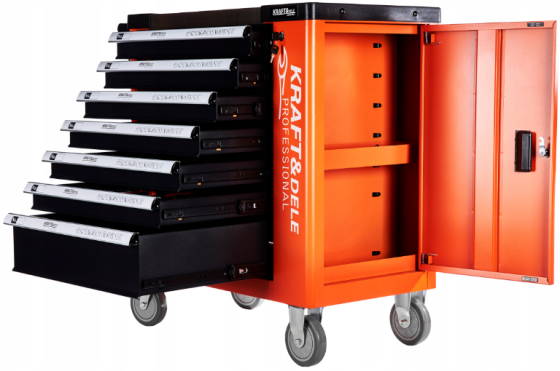 Візок для інструментів 7 ящиків 258 елемент Kraft&Dele (Польща) Київ