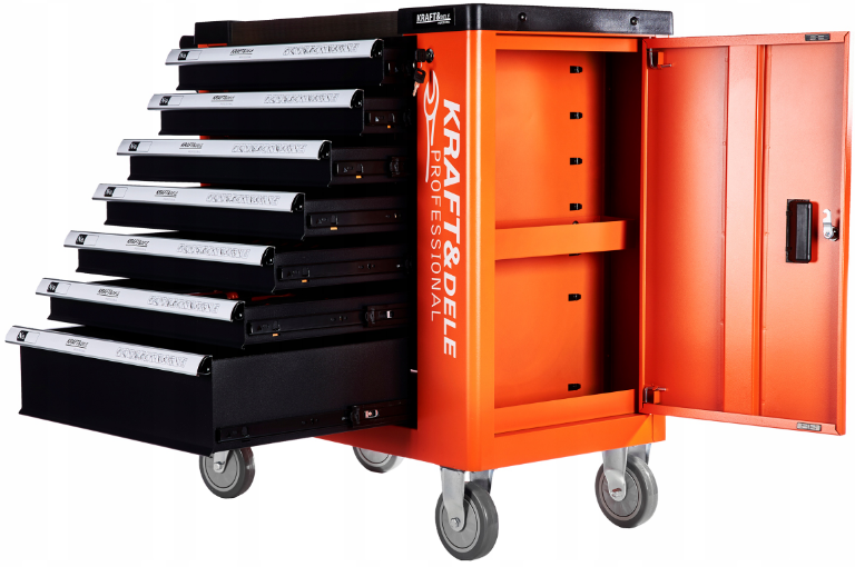 Візок для інструментів 7 ящиків 258 елемент Kraft&Dele (Польща) Київ - фото 2