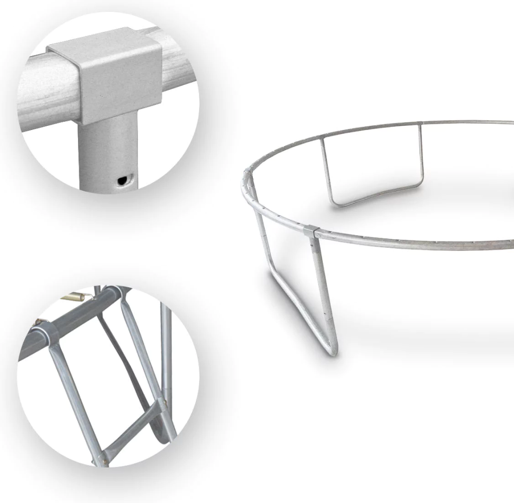 Батут OUTTEC Pumpkin з внутрішньою сіткою 8 футів 252 см чорно-зелений Київ - фото 5