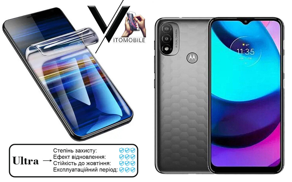 Полиуретановая пленка Ultra для Motorola Moto E20 – минимальная толщина, максимальная защита! Киев - изображение 1