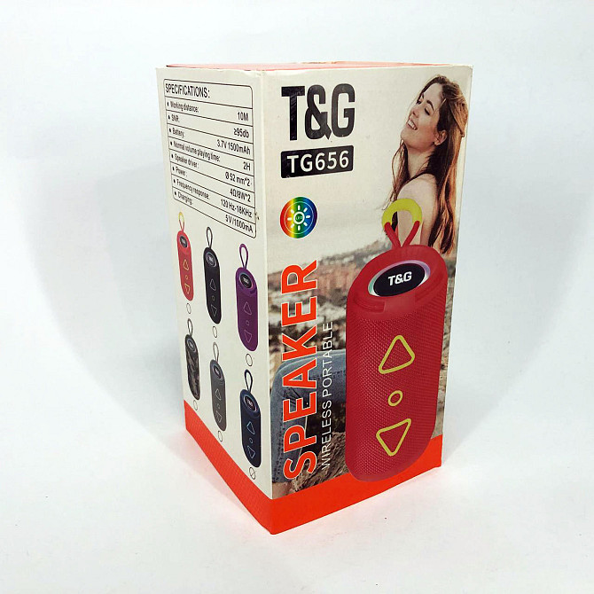 Беспроводная акустика портативная мощная TG656, Громкая колонка для улицы, AM-295 Колонки дорожные Киев - изображение 8