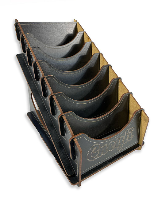 Органайзер для специй из натурального дерева в черном цвете 20х14.5х20 см Каменец-Подольский - изображение 2