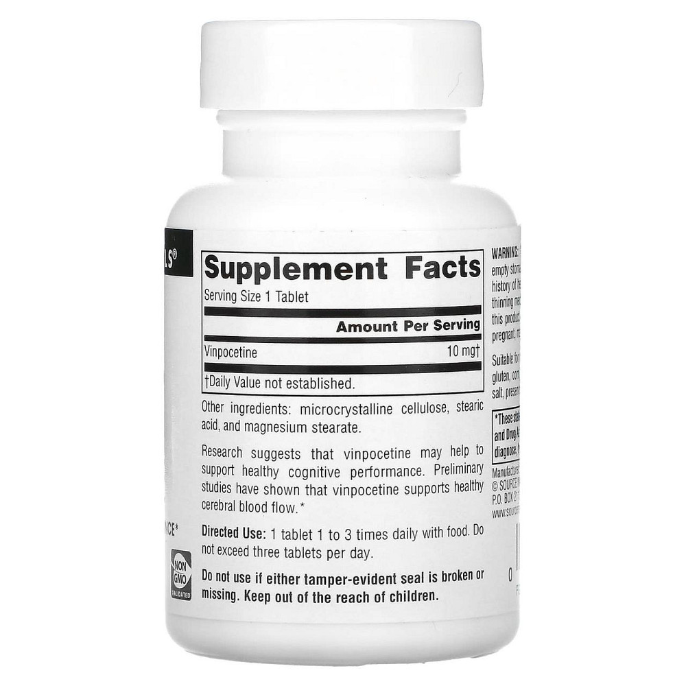 Вітаміни для мозку Source Naturals Vinpocetine 10 мг 120 таблеток Київ - фото 2