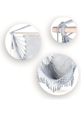 Крісло-гамак Outtec Boho підвісне сірий Київ