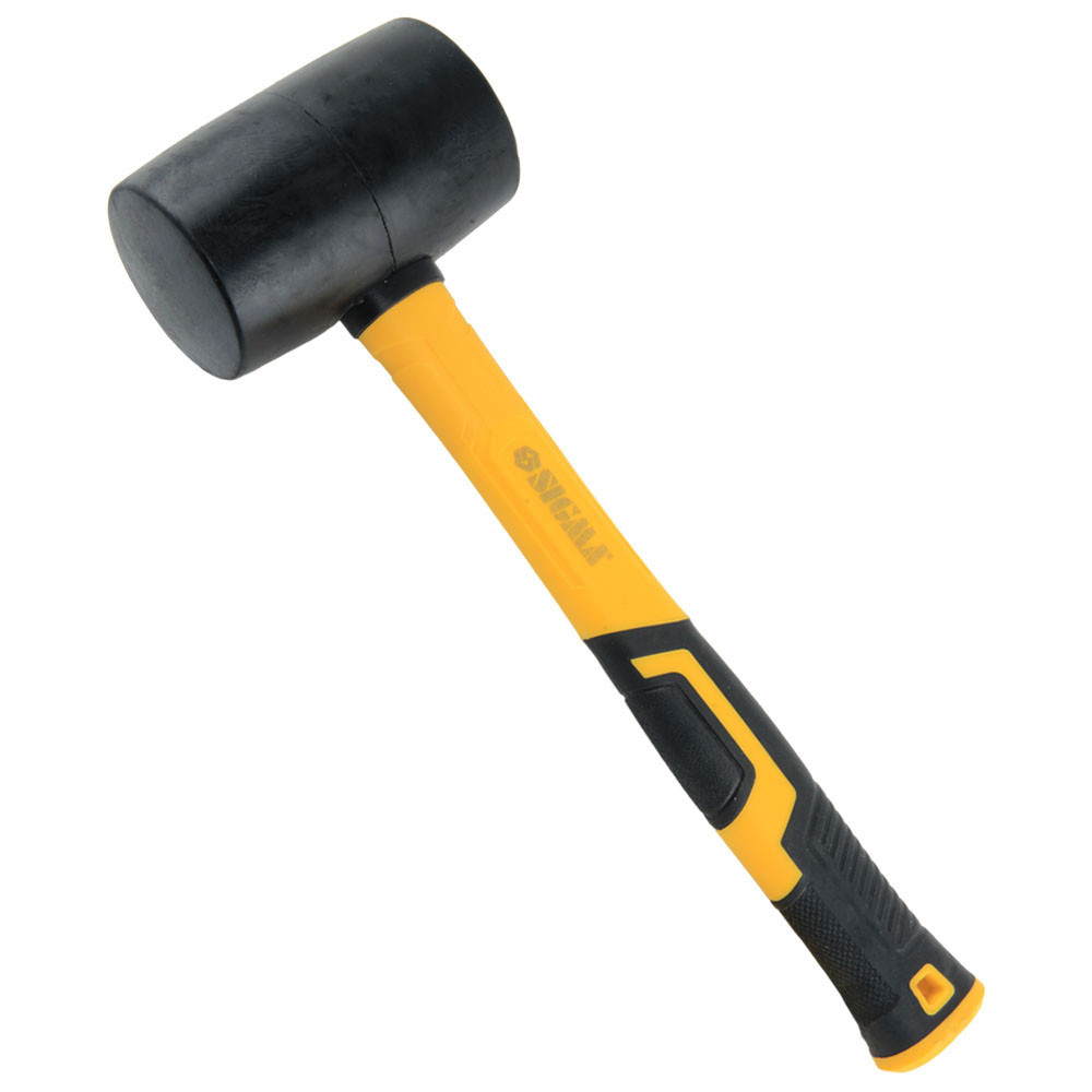 Sigma Киянка резиновая чёрная 680г фиберглассовая рукоятка SIGMA (4317371) Коломия - фото 3