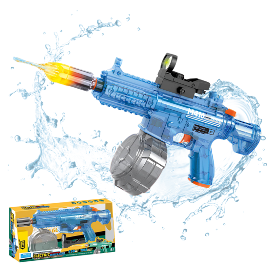 Водний електричний пістолет для дітей, бластер на акумуляторі, водний автомат M416, іграшковий, синій Кам'янець-Подільський