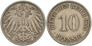 10 пфеннигов 1899 A - Германия Полтава - изображение 1