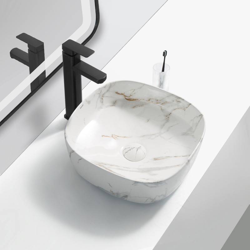 Раковина накладна Mixxus Premium DIVERSE-0104 MARBLE 370х370х135mm   ( MP6537 ) 36907 Харків - фото 3