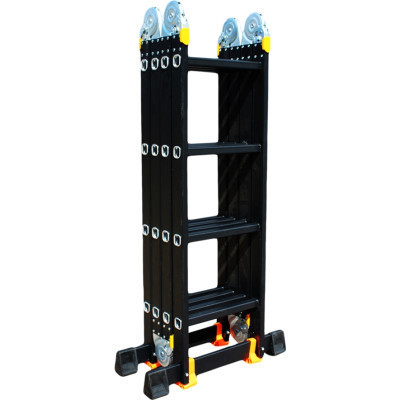 Лестница GTM трансформер 4*4вт. 1,17-4,6м анодированный алюминий (KMP404A) Винница - изображение 11