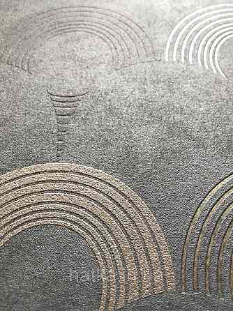 Шпалери флізелінові AS Creation Pop style 37480-2 геометрія фігури кола чорний коричневі блискітки Київ