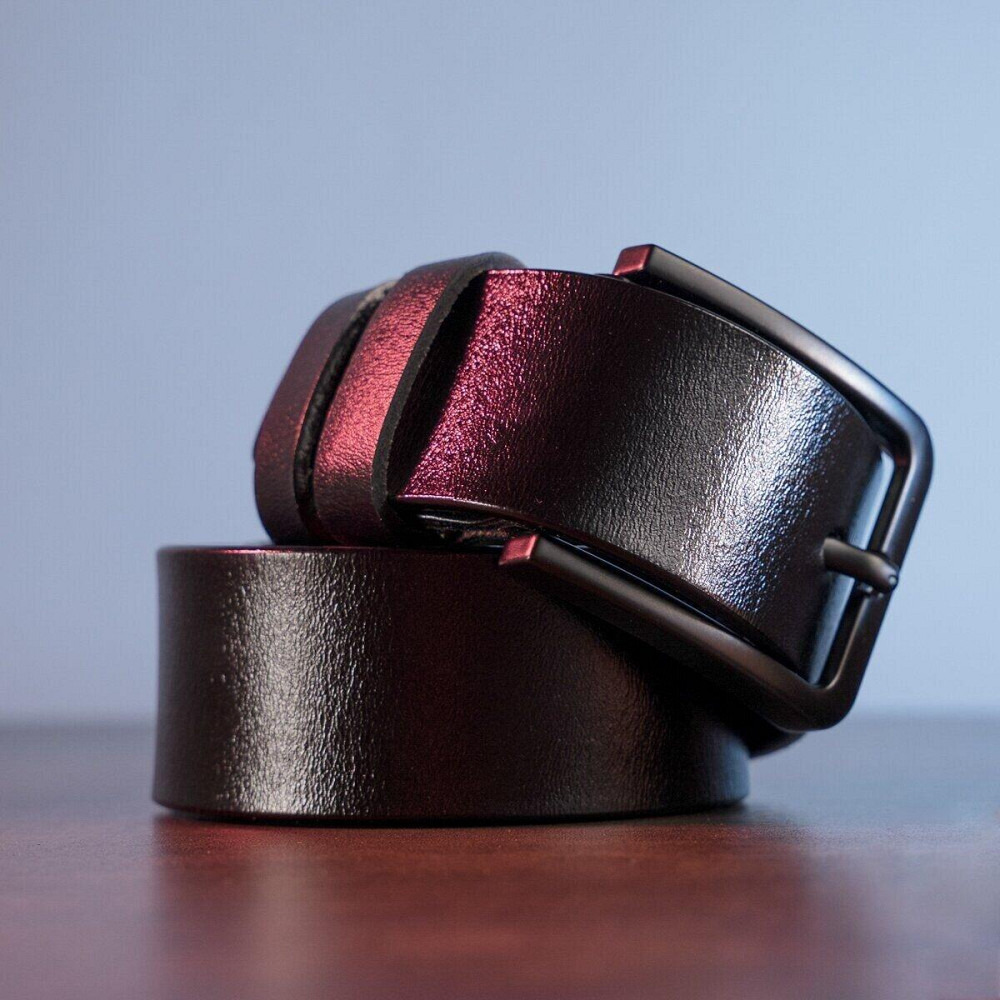 Мужской кожаный ремень classic Черный (Vintage) Киев - изображение 10