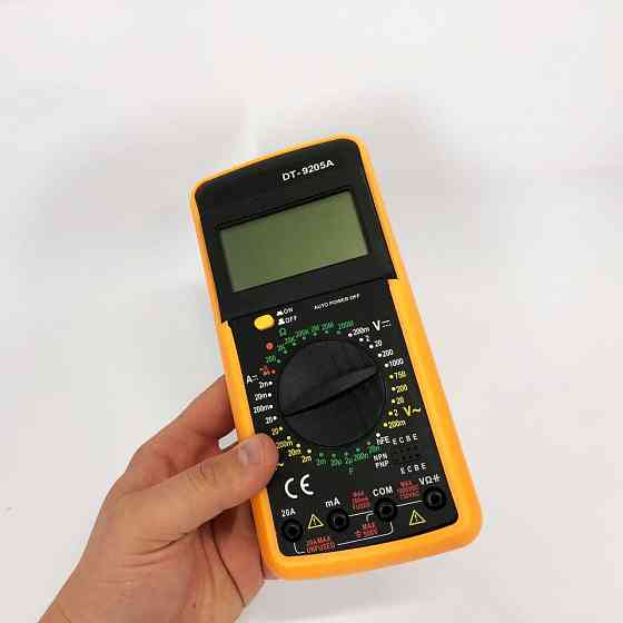 Тестер для электрика Digital Multimeter DT9205A, Мультиметр с подсветкой дисплея, CO-659 Мультиметр бытовой Киев