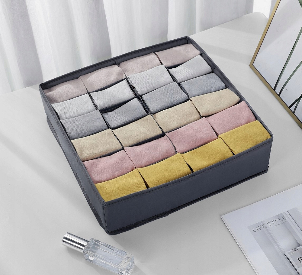 Комплект Органайзеров для нижнего белья 4 шт Ruhhy (19914) Grey Нововолынск - изображение 9