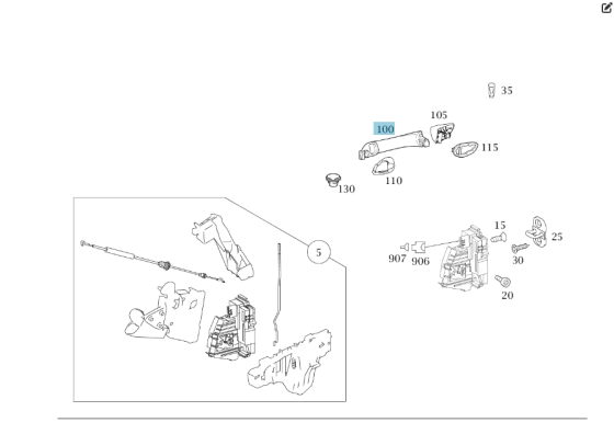 Mercedes-Benz  A1697600270 Зовнішня ручка правих дверей з хромом A-class W169 B-class W245 A-class C169 Одесса