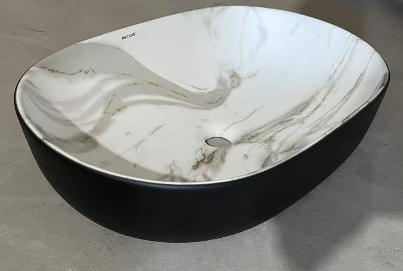 Раковина накладна MIXXUS PREMIUM ELLIPSE-0105 MARBLE-BLACK 600х400х150mm   ( MP6565 ) 39648 Харків - фото 7