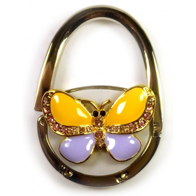 Сумкотримач стильний жовто-фіолетовий Метелик-Замок Київ - фото 2