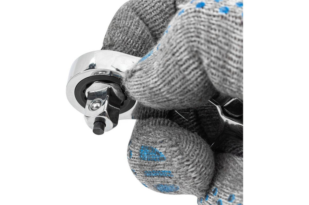 Рукоятка для трещоточных насадок в комплекте с насадками Forsage 3/8