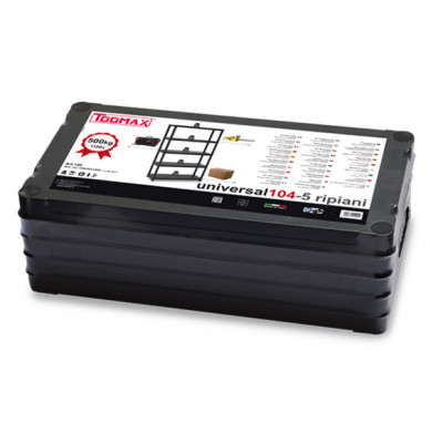 Стеллаж Toomax 5 полок cm. 100x40x180h black (5142) Винница - изображение 3