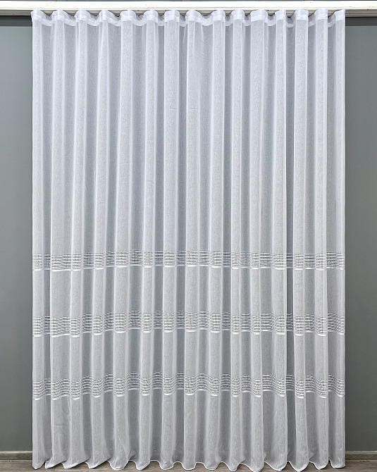 Тюль VR-Textil 2086т Мережка Льон Білий 400х240 см (42-1363) Київ - фото 2